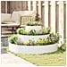 Vaso da giardino Bianco 120 x 120 x 20 cm Acciaio - Foto miniatura 4