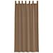 Tende in Voile con Passanti 2 pz Marrone Chiaro 140x245 cm - Foto miniatura 4