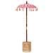 Parasol con Base Rosa, Marrone 250 cm Cotone, Legno - Foto miniatura 1
