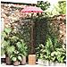Parasol con Base Rosa, Marrone 250 cm Cotone, Legno - Foto miniatura 2