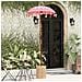 Parasol con Base Rosa, Marrone 250 cm Cotone, Legno - Foto miniatura 3