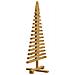 Albero di Natale in legno Marrone 90 cm Legno di pino massello - Foto miniatura 4