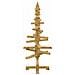 Albero di Natale in legno Marrone 90 cm Legno di pino massello - Foto miniatura 5