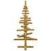 Albero di Natale in legno Marrone 90 cm Legno di pino massello - Foto miniatura 6