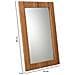 Specchio In Metallo Marrone 50x03x80 - Foto miniatura 3