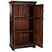 Mobile In Legno Intagliato Nero 102x44x183h - Foto miniatura 3