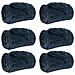 Coperte da Pile 6 pcs Blu navy 240 x 270 cm Panno - Foto miniatura 1