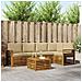 Set divani 6 pcs Naturale e Beige Legno di Acacia Massello - Foto miniatura 2