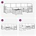 Set divani 6 pcs Naturale e Beige Legno di Acacia Massello - Foto miniatura 8