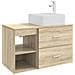 Set di mobili per il bagno 2 pcs Rovere Sonoma - Foto miniatura 1