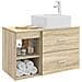Set di mobili per il bagno 2 pcs Rovere Sonoma - Foto miniatura 3
