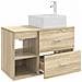 Set di mobili per il bagno 2 pcs Rovere Sonoma - Foto miniatura 6