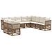 Set Divano da Giardino 10 pcs Beige polyrattan - Foto miniatura 1