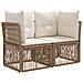 Set Divano da Giardino 10 pcs Beige polyrattan - Foto miniatura 2