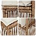 Set Divano da Giardino 10 pcs Beige polyrattan - Foto miniatura 6