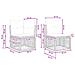 Set Divano da Giardino 10 pcs Beige polyrattan - Foto miniatura 8