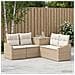 Set di divani 5 pz Beige e Bianco Crema - Foto miniatura 7