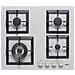 Piano Cottura PMSP60179WS a Gas 4 Fuochi Gas Colore Alluminio - Foto miniatura 4
