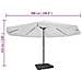 Ombrellone In Alluminio Con Base Portatile Bianco - Foto miniatura 9