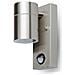 Lampada Da Muro Applique 2 X Gu10 Sensore Acciaio Inox Esterno Ip44 Vt-7622 Pir 7503 - Foto miniatura 2