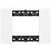 Placca Bticino Living Now 3 Moduli Colore Bianco - Ka4803kw - Foto miniatura 1