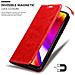 Cadorabo Custodia Compatibile Con Lg G7 Thinq In Rosso Mela - Coperchio Protettiva Con Chiusura Magnetica, Funzione Stand E Tasca Per Le Carte - Foto miniatura 3