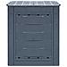 Compostiere Per Giardino 3 Pz Grigio 60x60x73 Cm 780 L - Foto miniatura 4