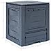 Compostiere Per Giardino 3 Pz Grigio 60x60x73 Cm 780 L - Foto miniatura 7