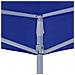 Gazebo Professionale Pieghevole 2x2 M In Acciaio Blu - Foto miniatura 3
