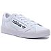 Sleek Leather Trainers In White Black For Women - Foto miniatura 1