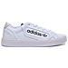Sleek Leather Trainers In White Black For Women - Foto miniatura 2