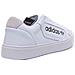 Sleek Leather Trainers In White Black For Women - Foto miniatura 3