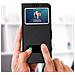 Custodia Galaxy S10 Plus Sportellino 2x Finestre Cover Silicone - Nero - Foto miniatura 4