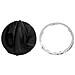 Set Cuffia In Pelle Pu Nera Con Ghiera E Cornice Anello Cromato Per Cambio Compatibile Con Auto Fiat 500 500c Dal 2007 Al 2015 - Foto miniatura 5