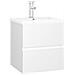 Mobile con Lavabo Integrato Bianco in Legno Multistrato - Foto miniatura 2