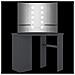 Tavolino da Trucco Angolare con LED Grigio 111x54x141,5 cm - Foto miniatura 3