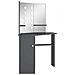 Tavolino da Trucco Angolare con LED Grigio 111x54x141,5 cm - Foto miniatura 4