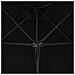 Ombrellone con Palo in Acciaio Nero 300x230 cm - Foto miniatura 3