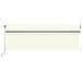 Tenda Retrattile Manuale con Parasole 5x3m Crema - Foto miniatura 2