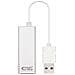 USB 3.0 / RJ-45, 0.15m USB 3.0 RJ-45 Argento cavo di interfaccia e adattatore - Foto miniatura 1