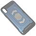 Custodia Defender Shell Alta Protezione Antiscivolo Magnetica Per Apple Iphone Xs Max Blu - Foto miniatura 1