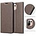 Custodia Compatibile Con Xiaomi Mi 11 Lite (4g / 5g) / 11 Lite Ne In Bruno Caffè - Coperchio Protettiva Con Chiusura Magnetica, Funzione Stand E Tasca Per Le Carte - Foto miniatura 5