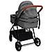 Passeggino 3 In 1 Grigio Chiaro E Nero In Acciaio - Foto miniatura 10
