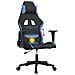Sedia da Gaming Nero e Blu in Tessuto - Foto miniatura 3