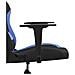 Sedia da Gaming Nero e Blu in Tessuto - Foto miniatura 7