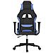 Sedia da Gaming Nero e Blu in Tessuto - Foto miniatura 8