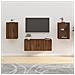 Mobili Porta Tv A Parete 2 Pz Rovere Marrone 40x34,5x60 Cm - Foto miniatura 1