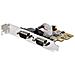 Scheda seriale PCI Express a due porte - Scheda di interfaccia seriale da PCIe a 2x RS232 (DB9) - Scheda PCIe con staffe standard o a basso profilo - 16C1050 UART - Ritenzione COM - Windows e Linux - Foto miniatura 1