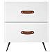 Comodino Bianco 40x35x47,5 Cm In Legno Multistrato - Foto miniatura 3