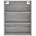 Credenza Grigio Sonoma 69,5x34x180 Cm In Legno Multistrato - Foto miniatura 3